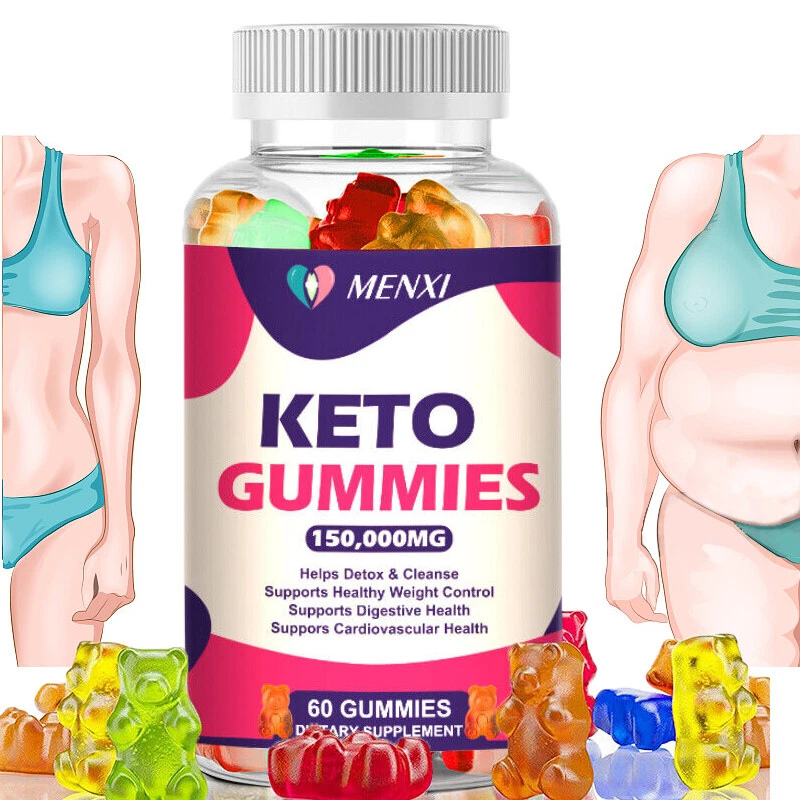 Keto Slimming Gummies 150,000mg Apple Cider Vinegar ACV Weight Loss 60 Gummy