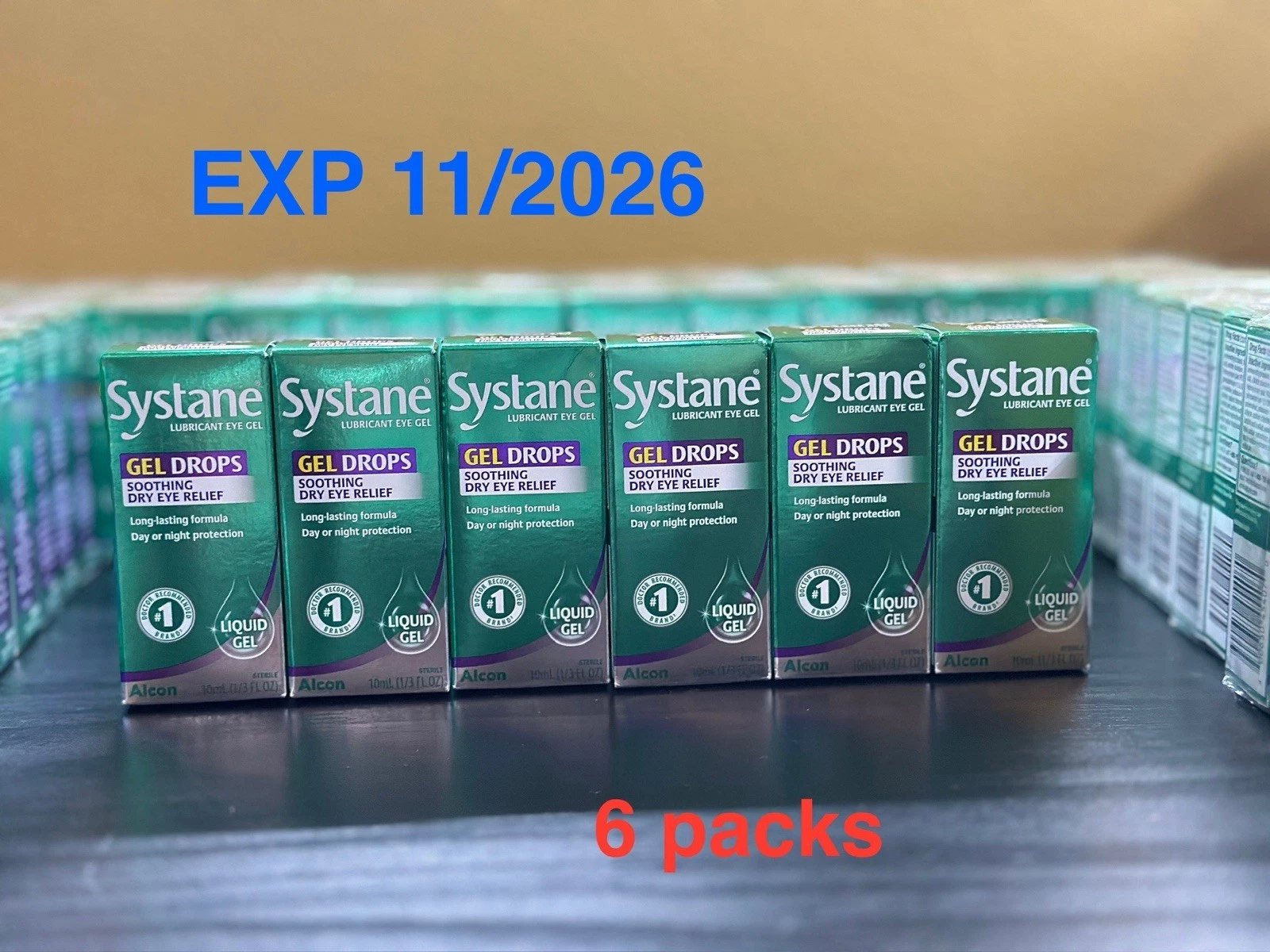 EXP 11/2026~5 boxes SYSTANE 0.33 fl/oz LONG LAST day/night gel drop Lubricant