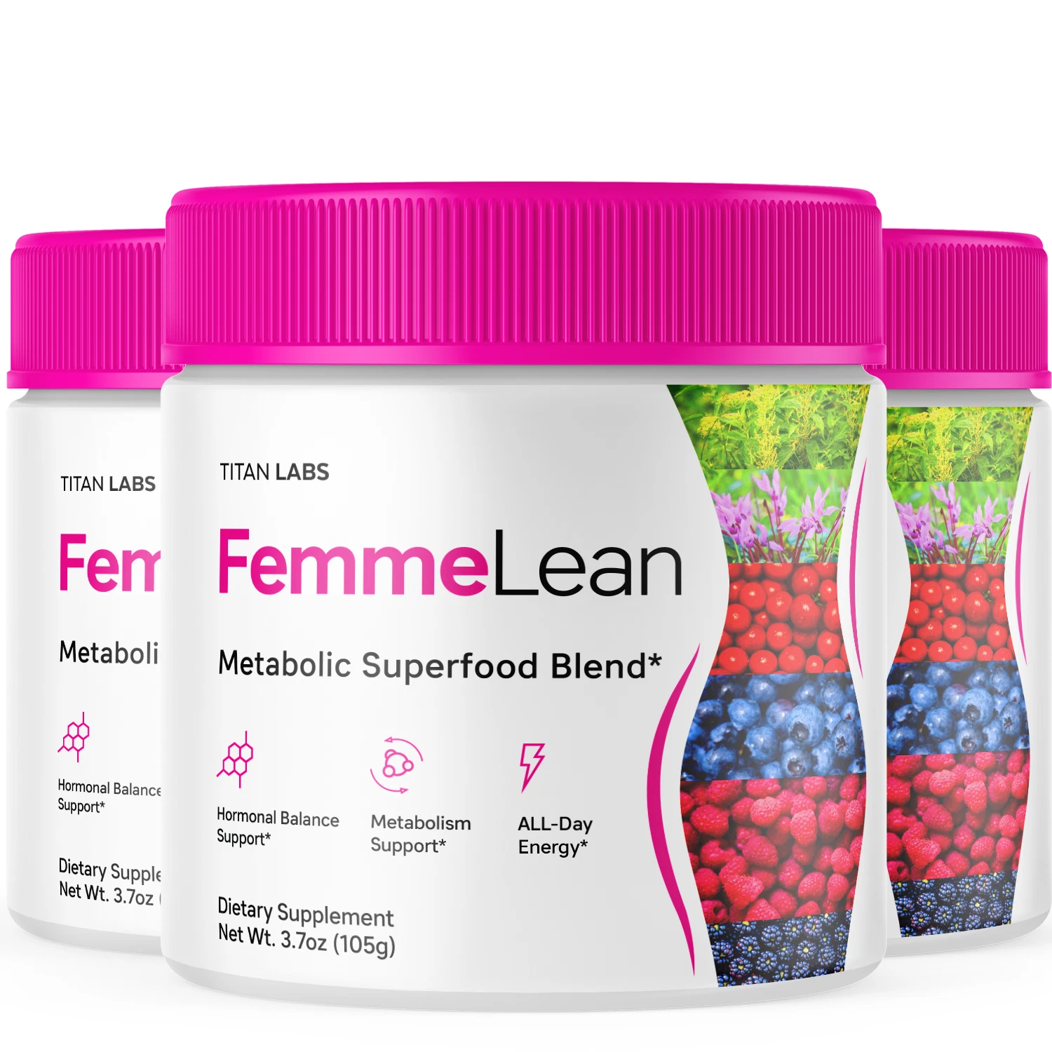 FemmeLean Superfood Powder - Advanced Support for Weight Management (3 Pack)