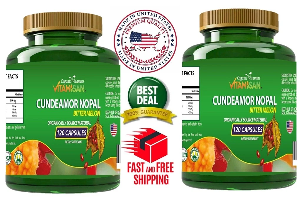 Bitter Melon supplement Capsules Nopal CUNDEAMOR 240