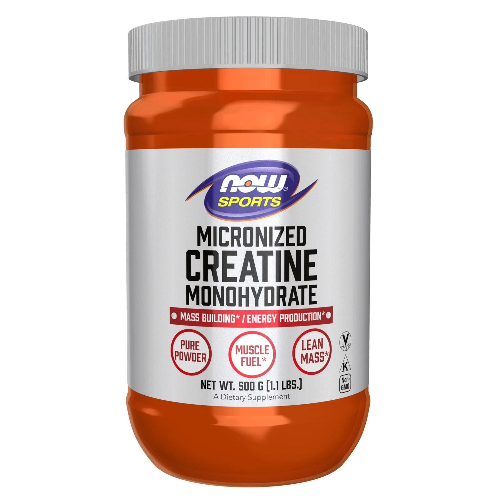 NOW Sports Micronized Creatine Monohydrate 119 Servings Pure Muscle Fuel