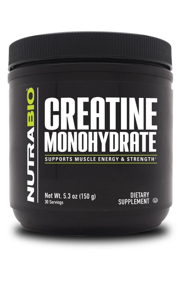 NutraBio Creatine Monohydrate Powder 150 grams