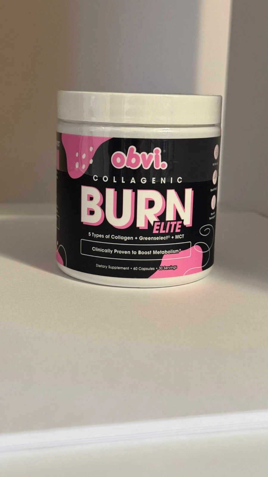 Obvi Collagenic Burn Elite, Thermogenic Weight Loss, Authorized Distributor -NEW