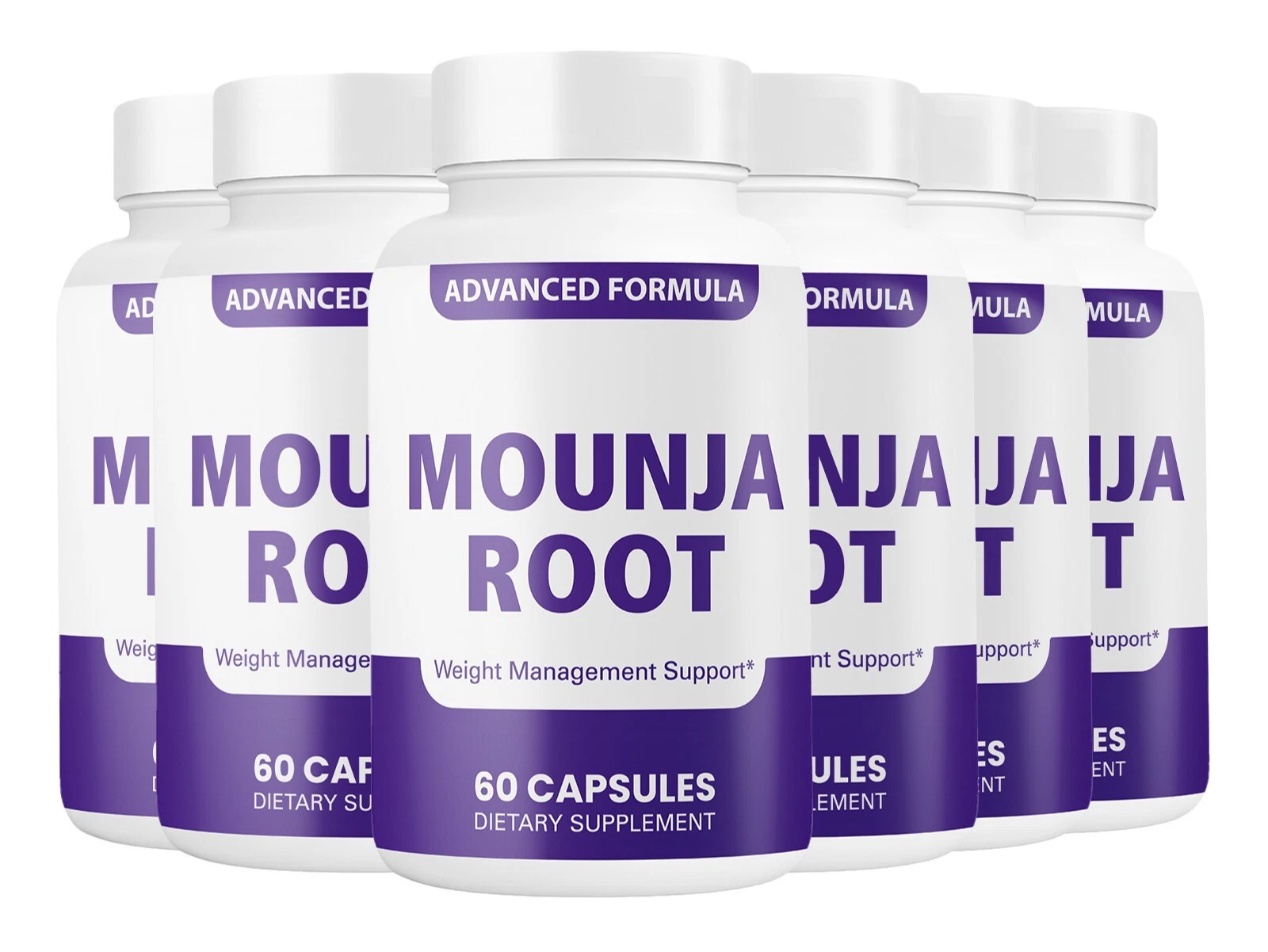 (6 Pack) Mounja Root Capsules – MounjaRoot Pills Advanced Weight Loss Formula