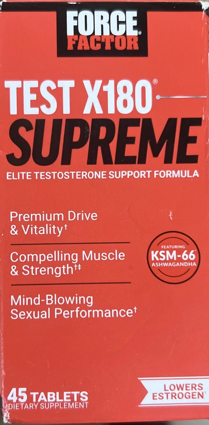 Alpha King Supreme, Elite Testosterone Booster, 45 Tablets ksm-66 exp 11-25