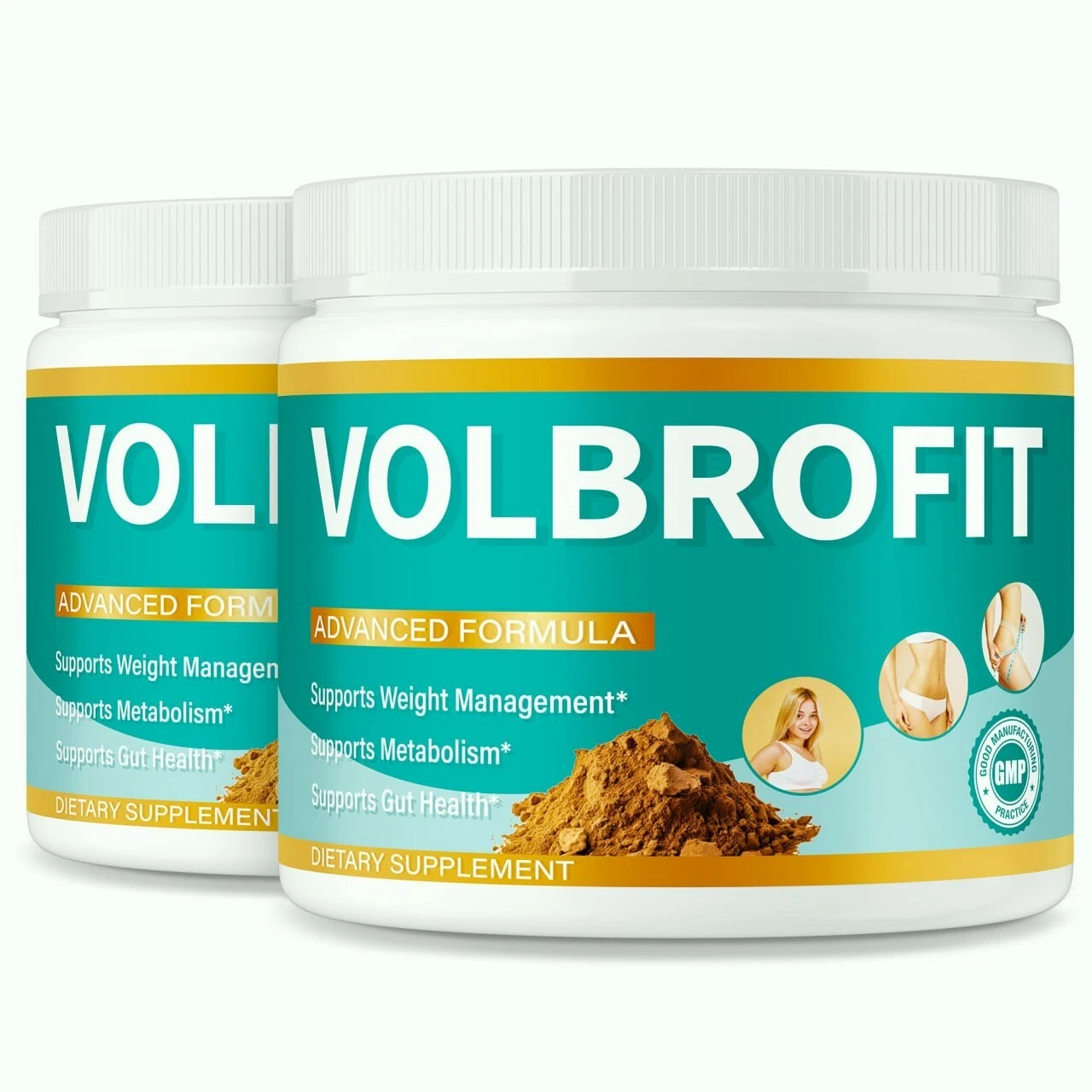 (2 Pack) Volbrofit Advanced Weight Loss Powder for Energy & Fat Burning