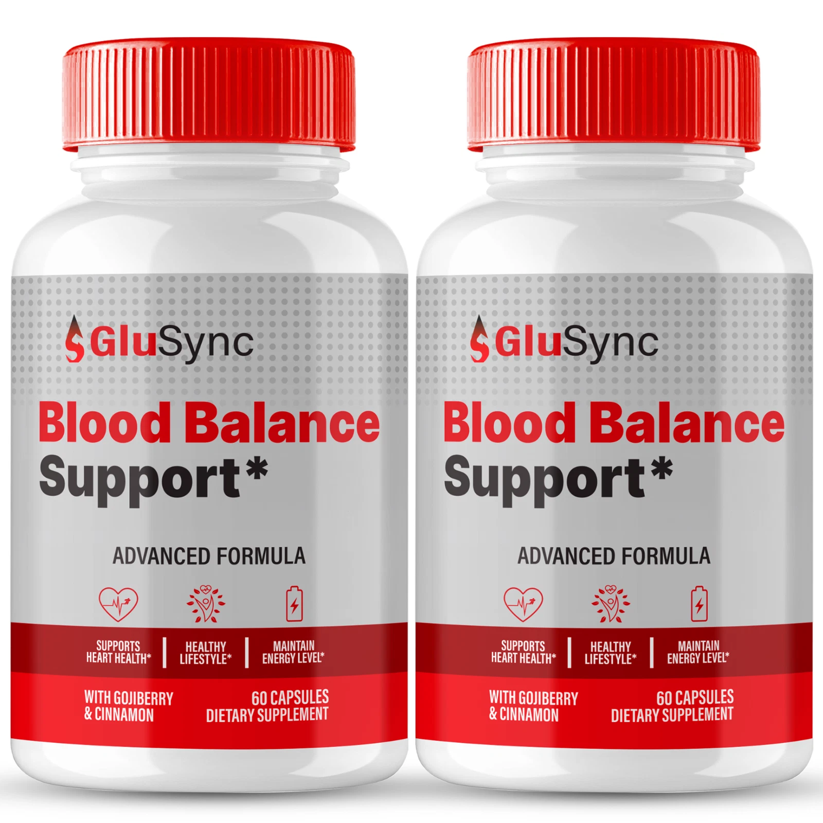 (2 Pack) GluSync Blood Health Pills for Balanced Sugar & Pressure Levels