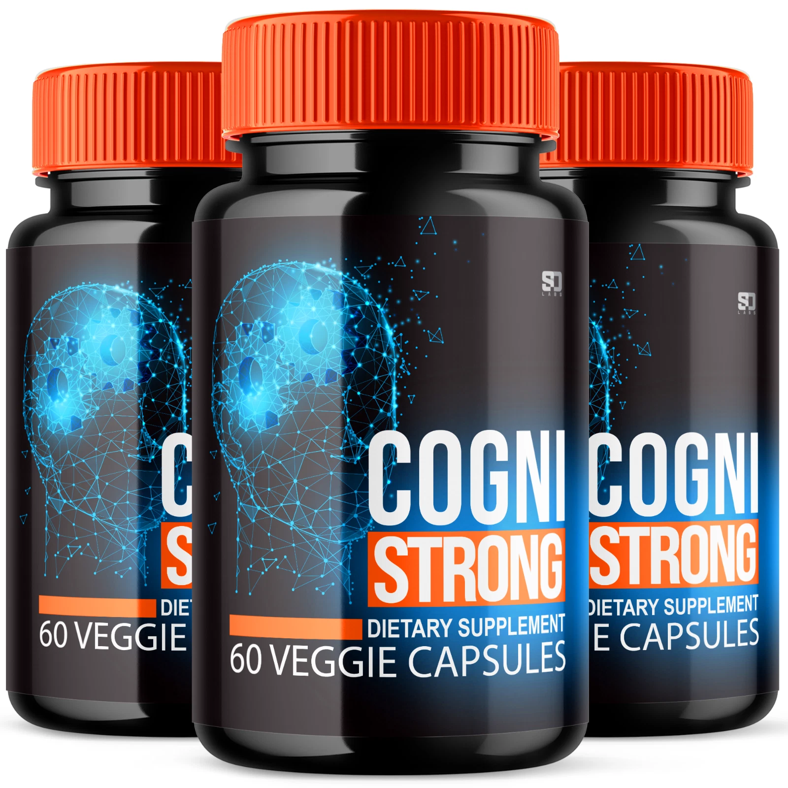 (3 Pack) Cogni Strong Pills, CogniStrong Brain Health Nootropic (180 Capsules)