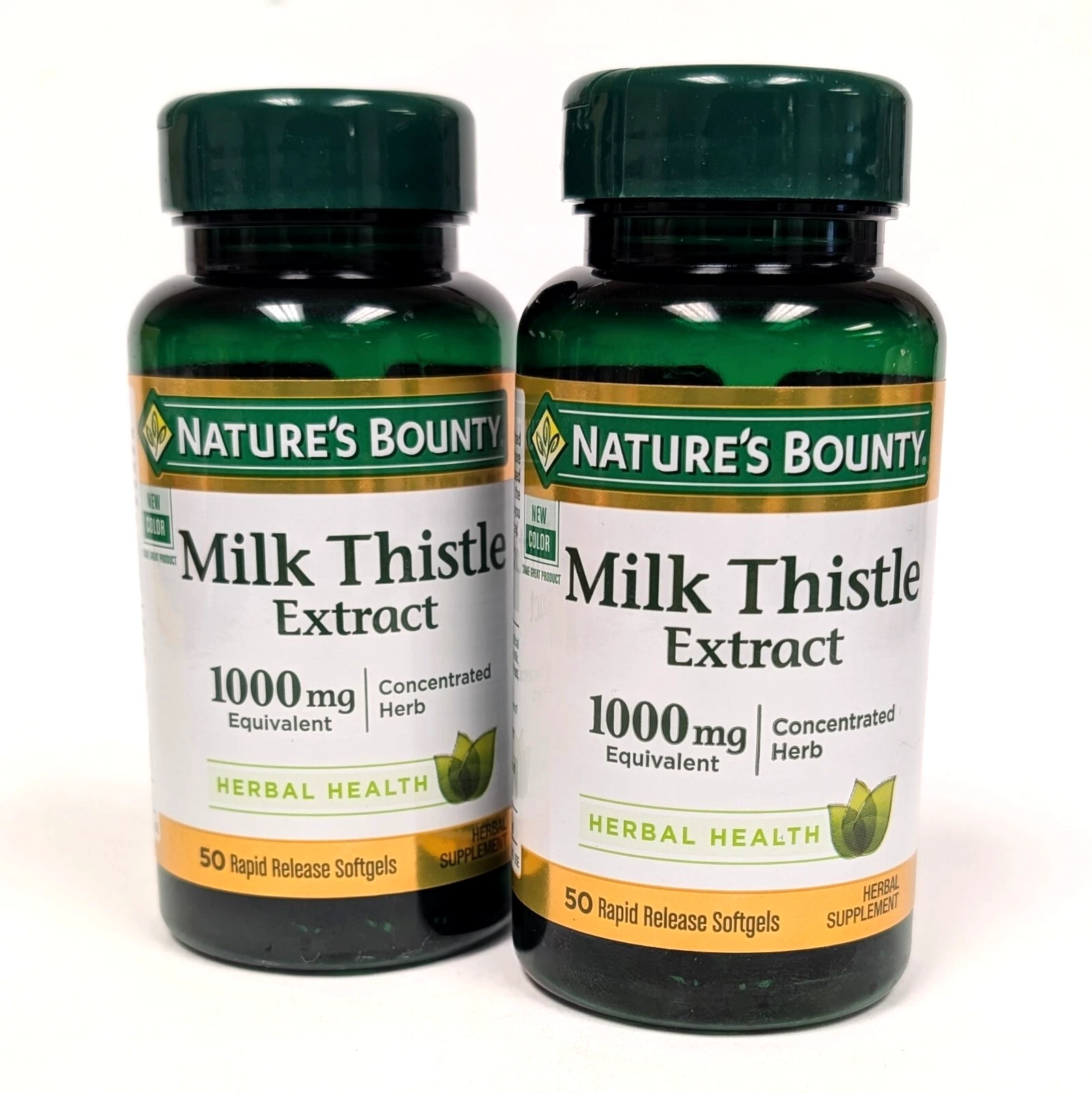 Nature's Bounty Milk Thistle Extract 1000mg, Liver Health, 100 Softgels SEP 2027