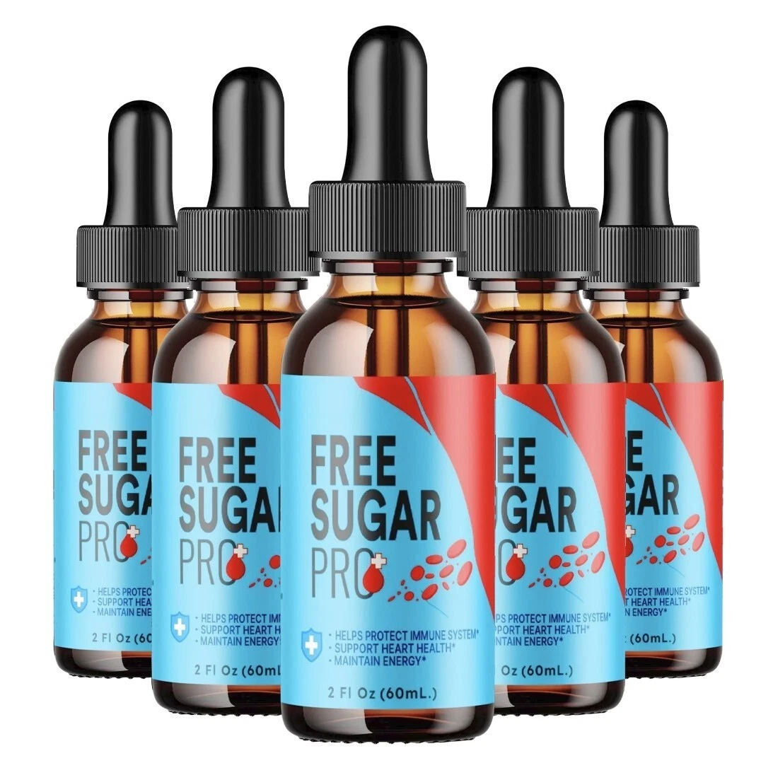 Free Sugar Pro Drops Formula Bottle Supplement, FreeSugar Pro Tincture (5 PACK)