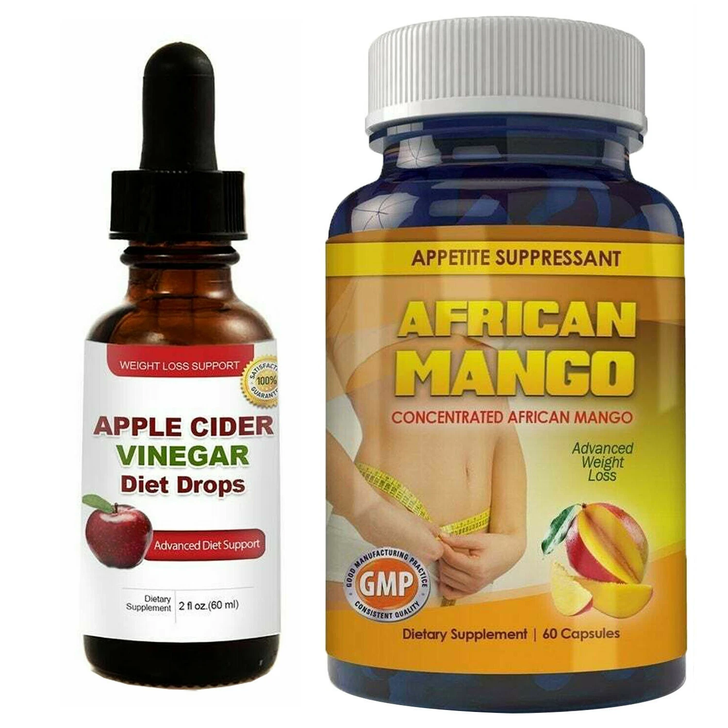 Apple Cider Vinegar Diet Drops African Mango Weight Loss Dietary Supplements