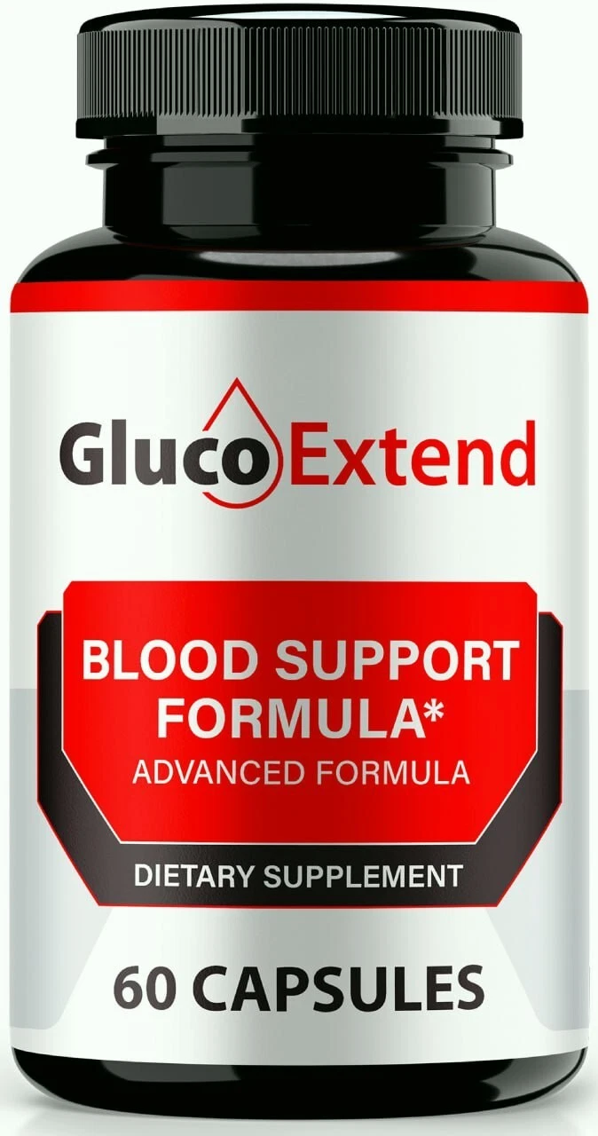 Gluco Extend Blood Support Pills, GlucoExtend for Blood Sugar & Pressure 60ct