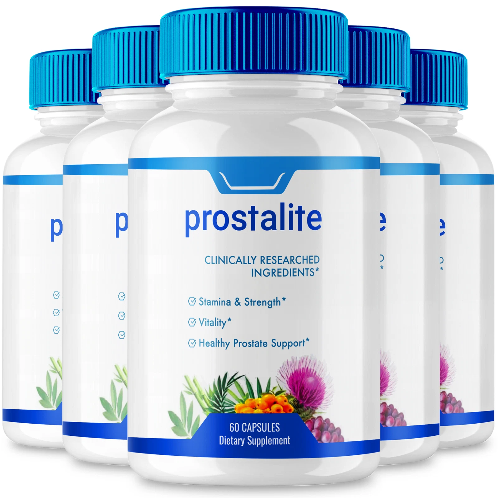 (5 Pack) Prostalite Capsules Prostate Health Support For Men (300 Capsules)