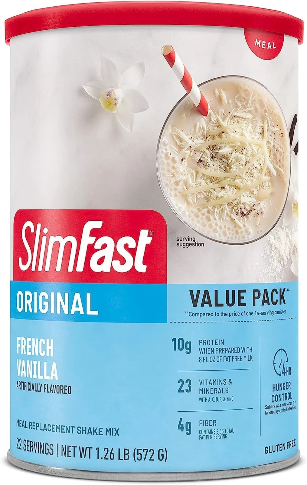 SlimFast Meal Replacement Powder, Original French Vanilla, Weight Loss Shake ...