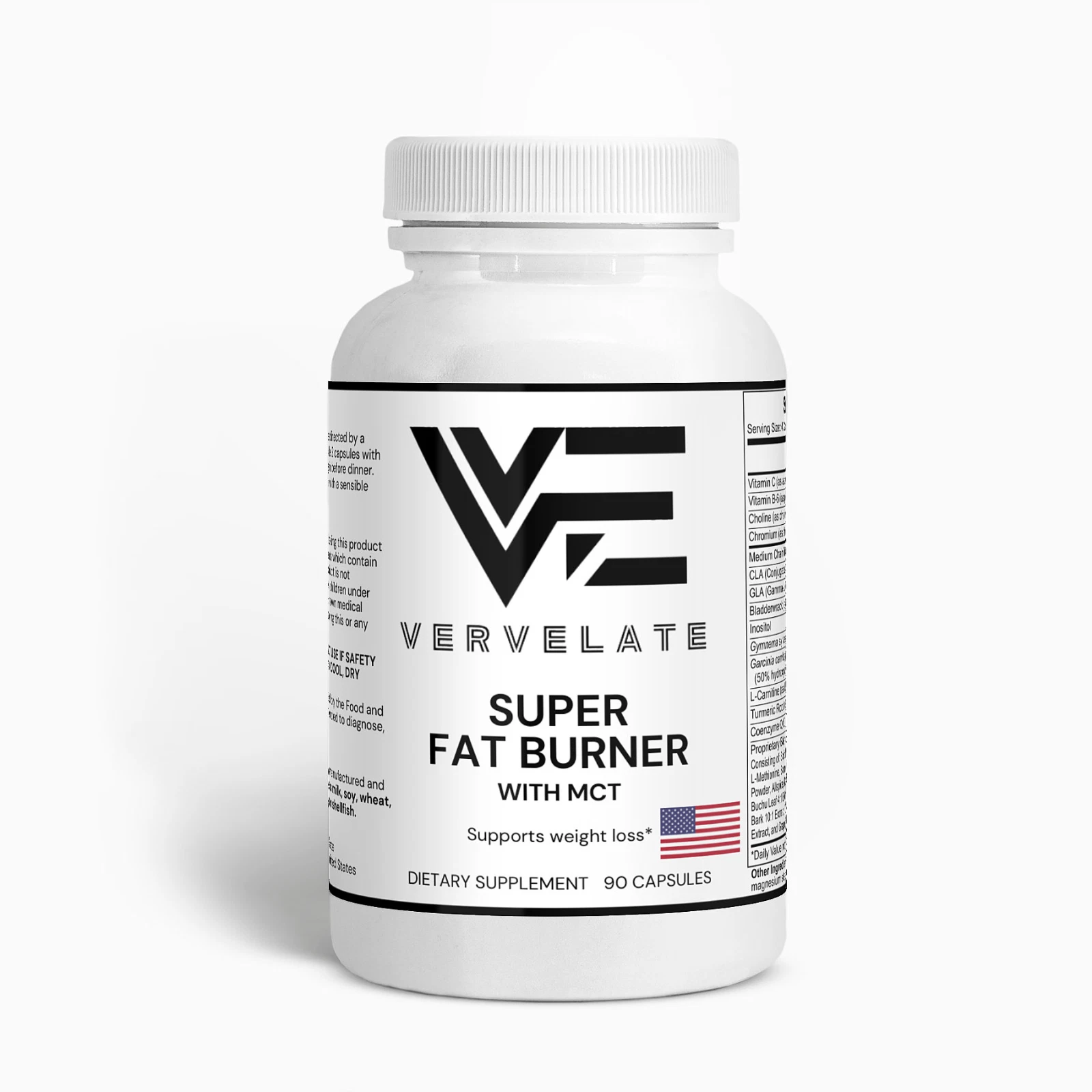 Ultra Diet Pills Fat Burner, Weight-Loss Formula, With MCT (90 Capsules), Keto