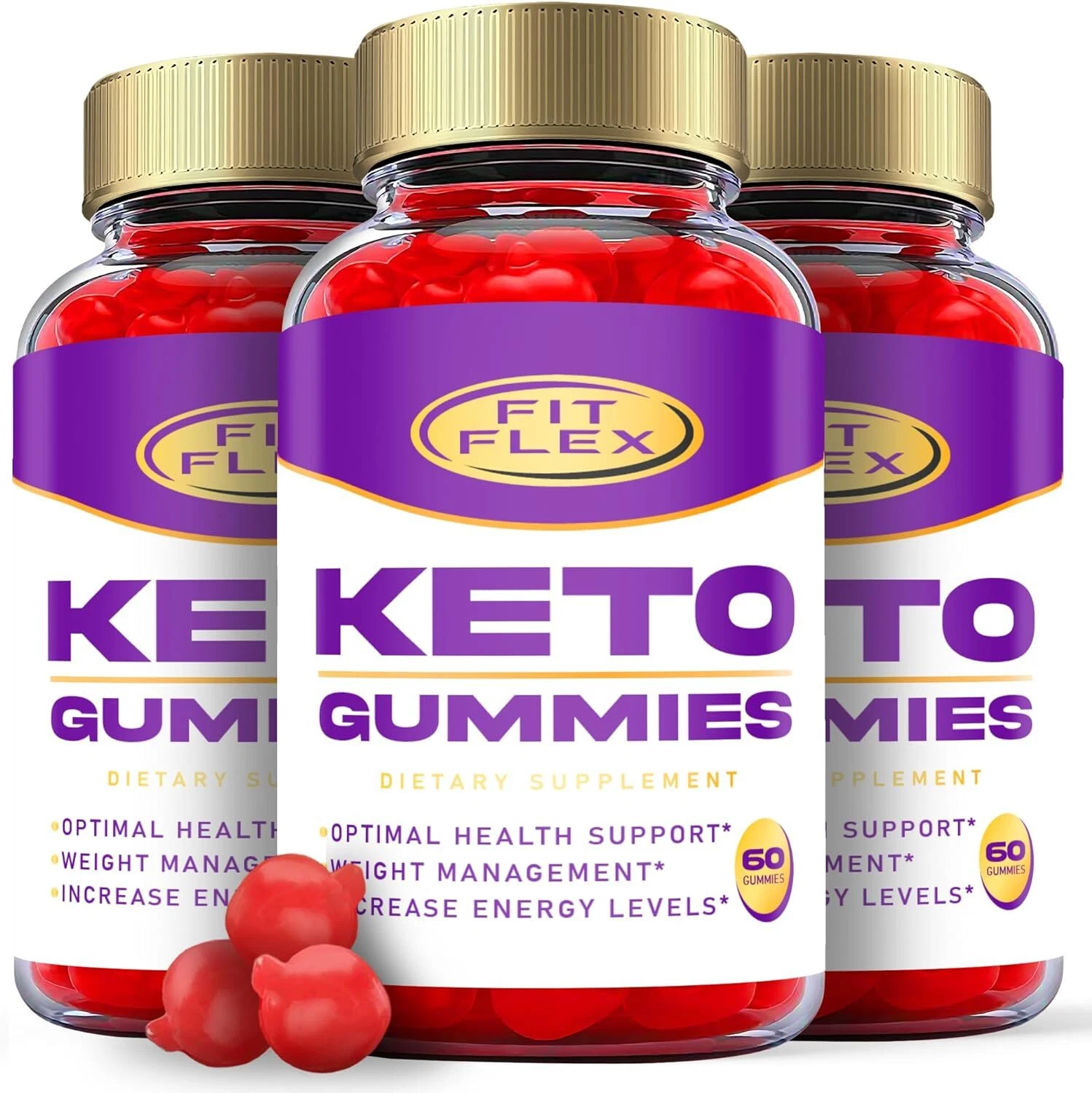 Fit Flex Keto Gummies - Fit Flex ACV Keto Gummys Weight Loss OFFICIAL - 3 Pack