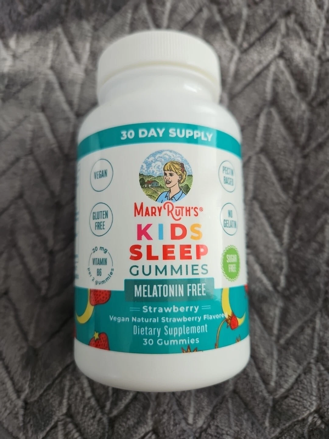 Mary Ruth's Kids Sleep Gummies Melatonin Free Strawberry - 30 Gummies SEALED NEW