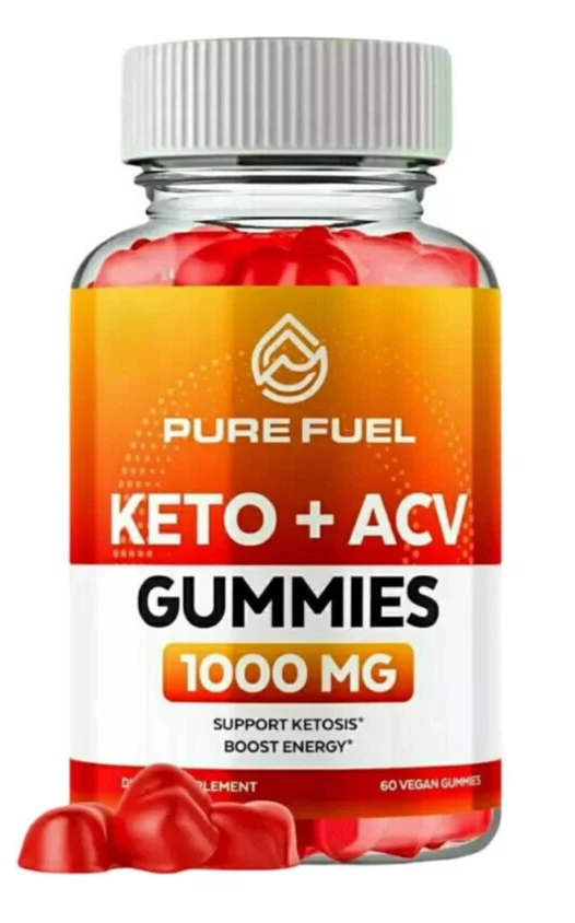 Pure Fuel Keto ACV Gummies Weight Management Gluten-Free Supplement (60 Gummies)
