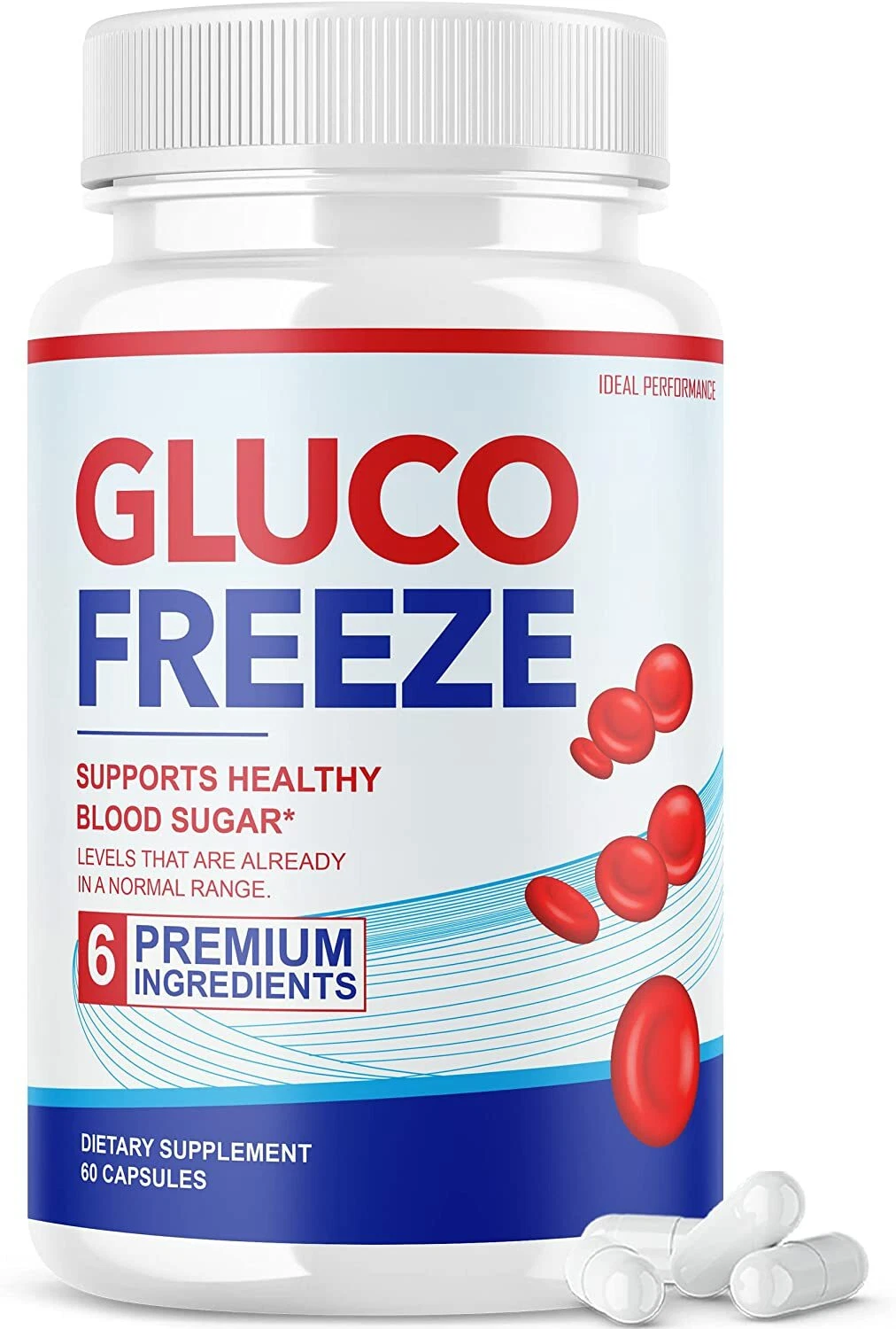 GlucoFreeze Pills for Blood Sugar Support Gluco Freeze (60 Capsules)