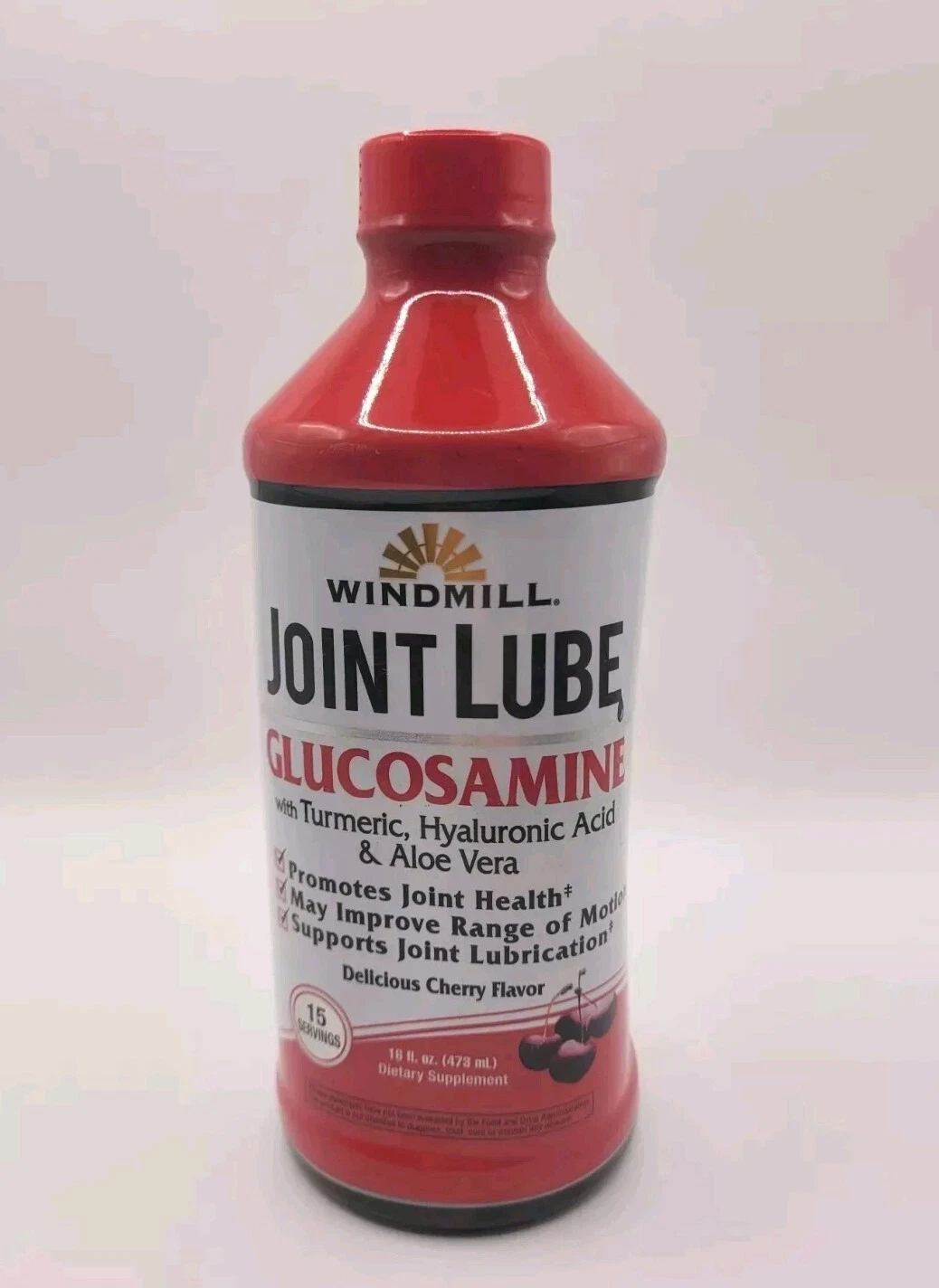 Windmill Joint Lube Glucosamine Joint Lubrication Support Cherry Flavor 16oz