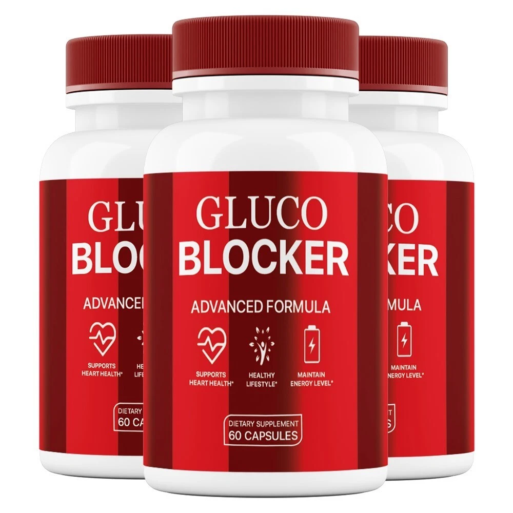 Gluco Blocker Advanced Pills for Heart Health and Blood Balance (3 Pack )Gluco B