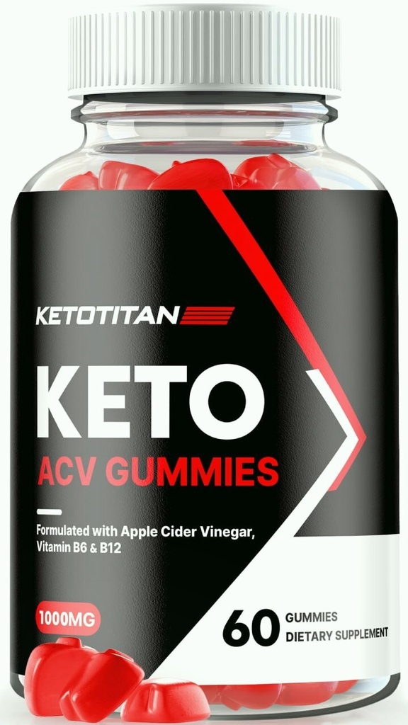KetoTitan Keto + ACV Weight Loss Gummies for Optimal Health & Fitness 60ct