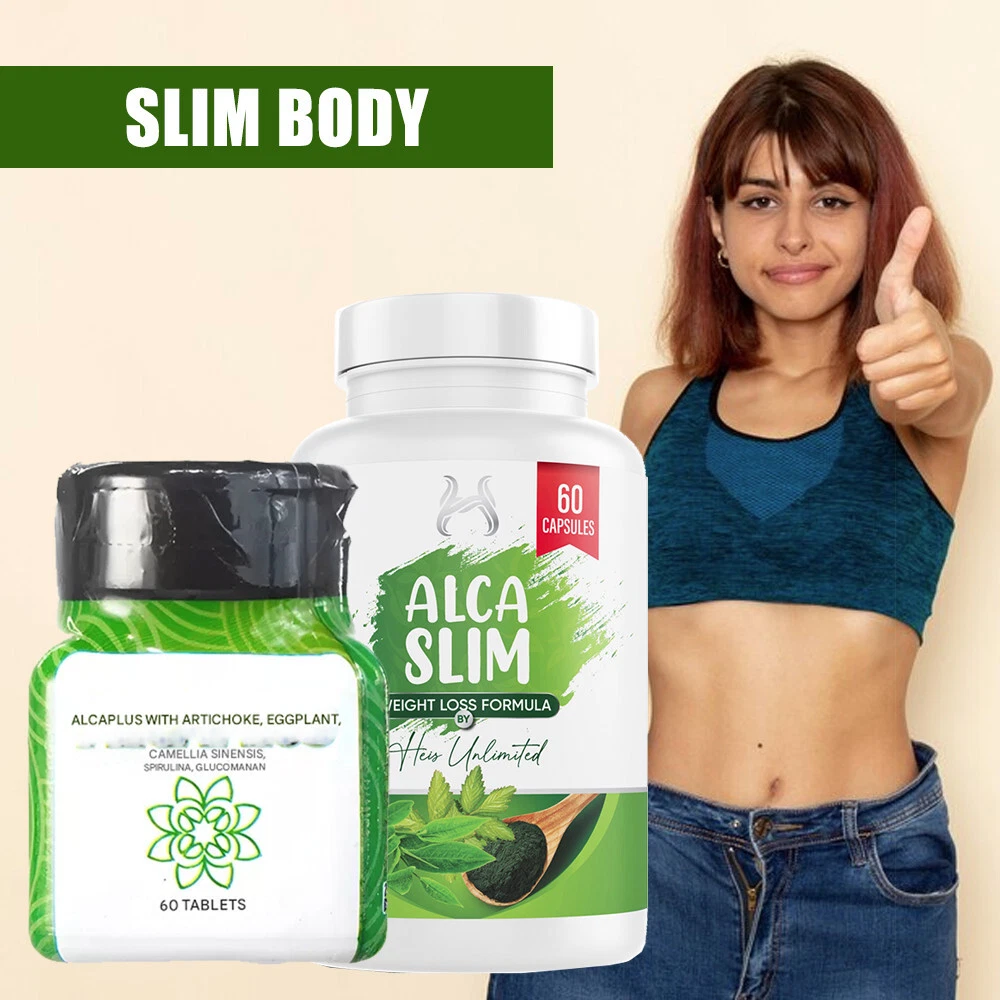 Alcaplus + Alcaslim Weight Loss Slim Body Fat Loss Metabolism Booster Supplement