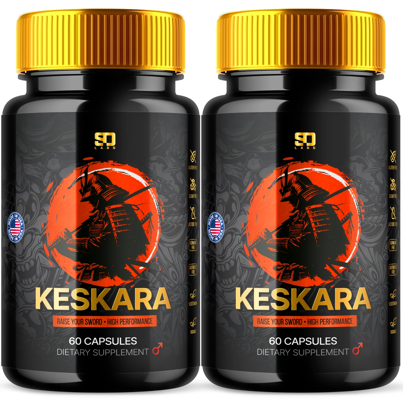 Keskara Male Health Pills - Boost Vitality and Enhance Performance (2 Pack)
