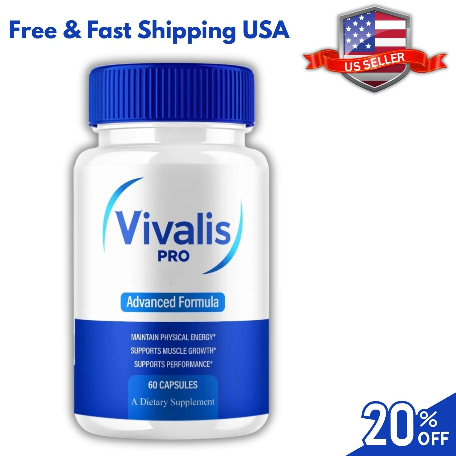 Vivalis Pills Vivales Advanced Performance Supplement (60 Capsules) US