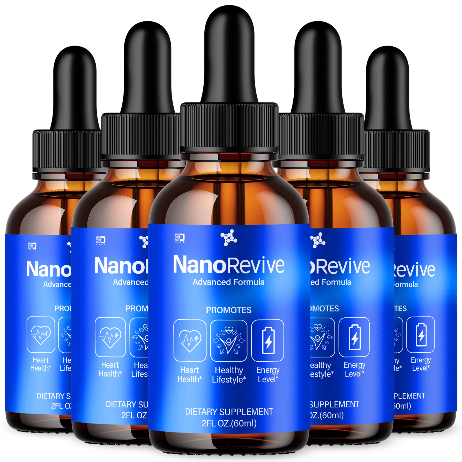 (5 Pack) Nano Revive Ear Drops - For Tinnitus Supports, Ear Relief & Comfort