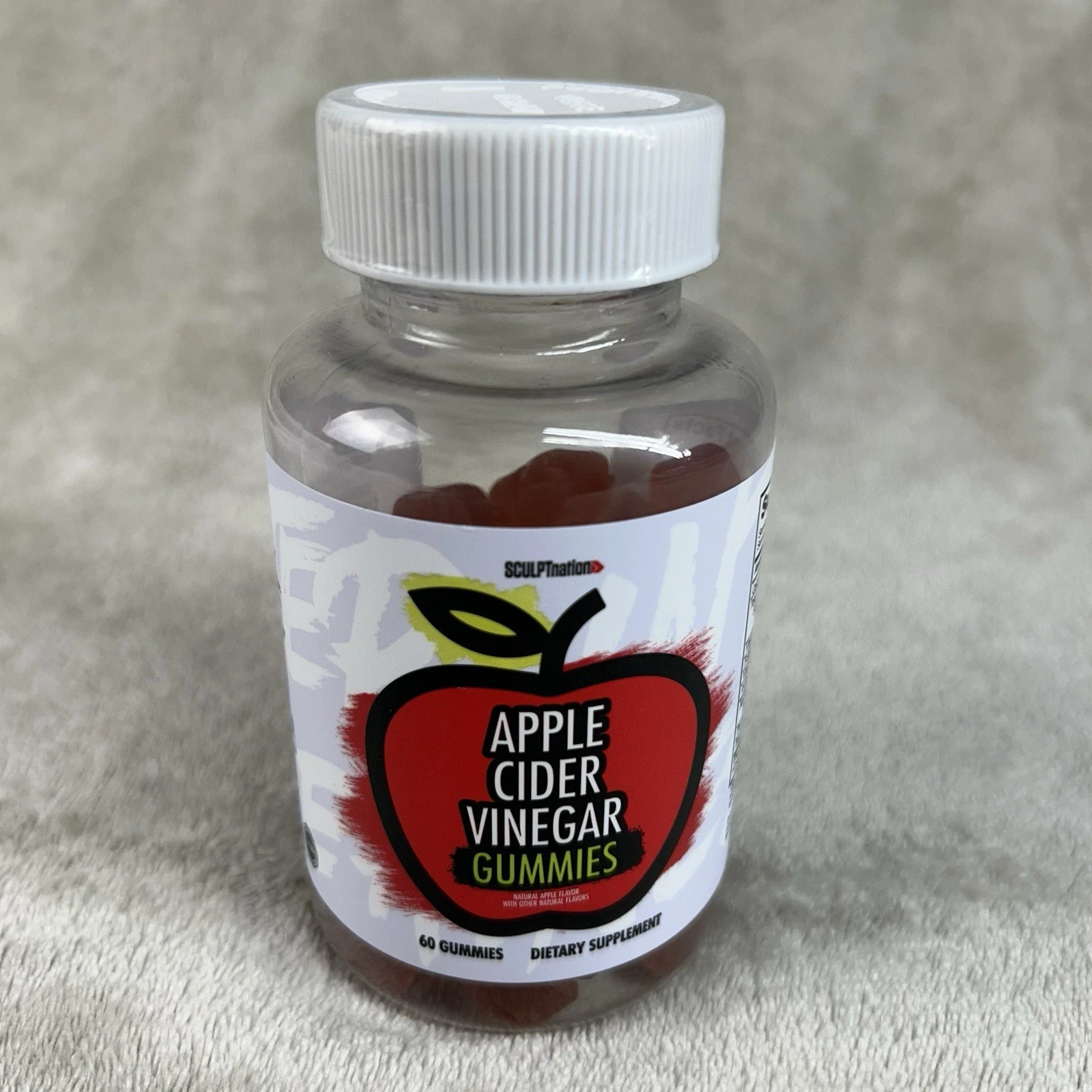 Sculpt Nation by V Shred Apple Cider Vinegar Gummies - 60 ACV Keto Gummies