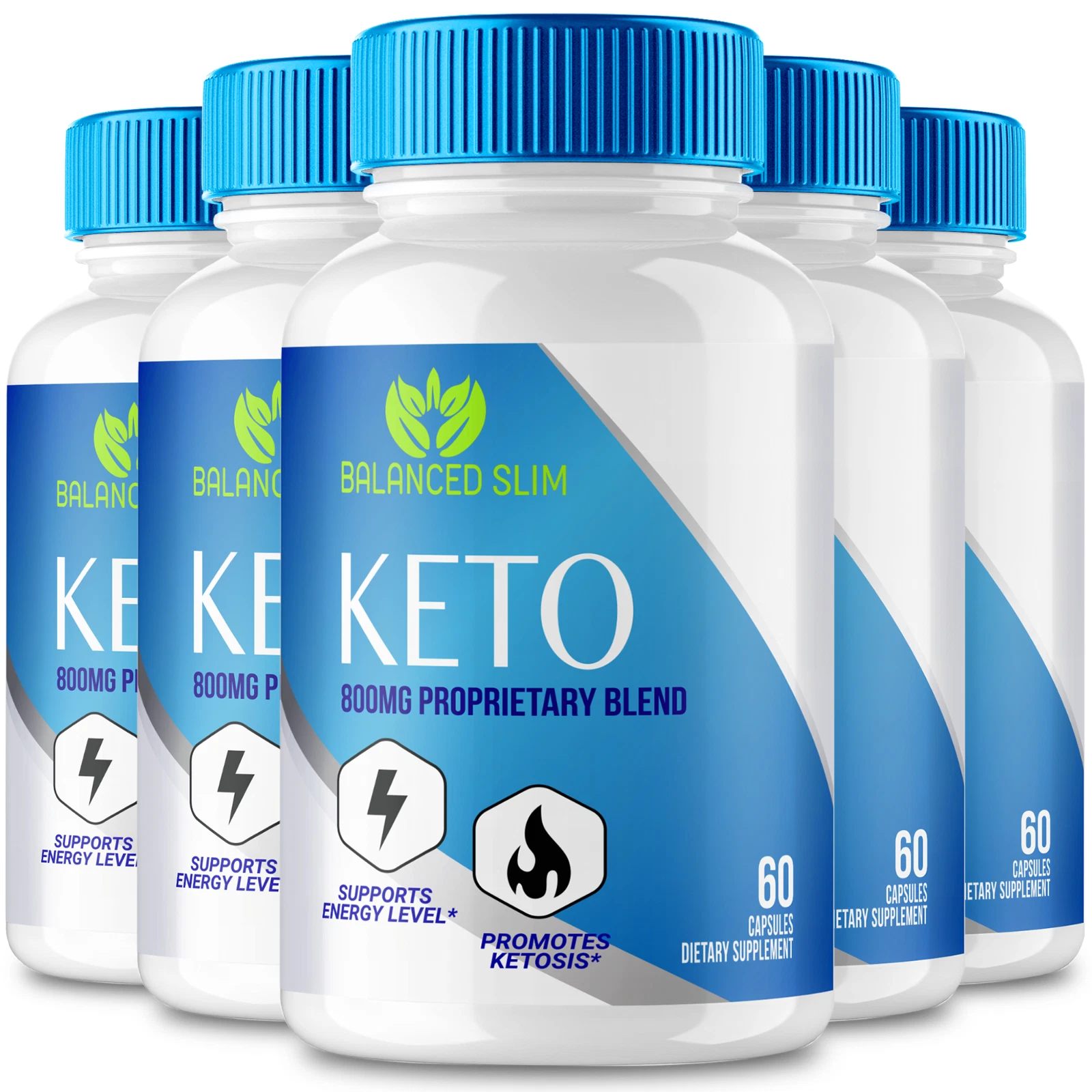 (5 Pack) BalancedSlim Advanced Weight Loss Keto Pills to Burn Fat for Energy