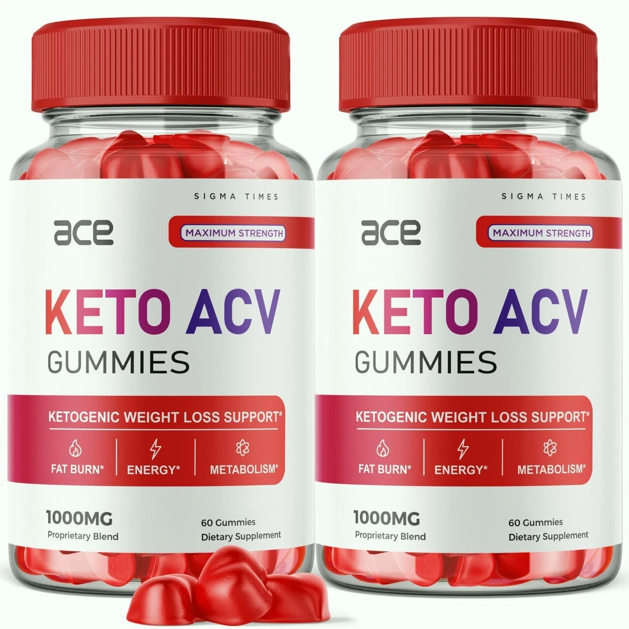 (2 Pack) Ace Keto ACV Gummies, Ace Keto ACV Gummies for Fast Weight Loss