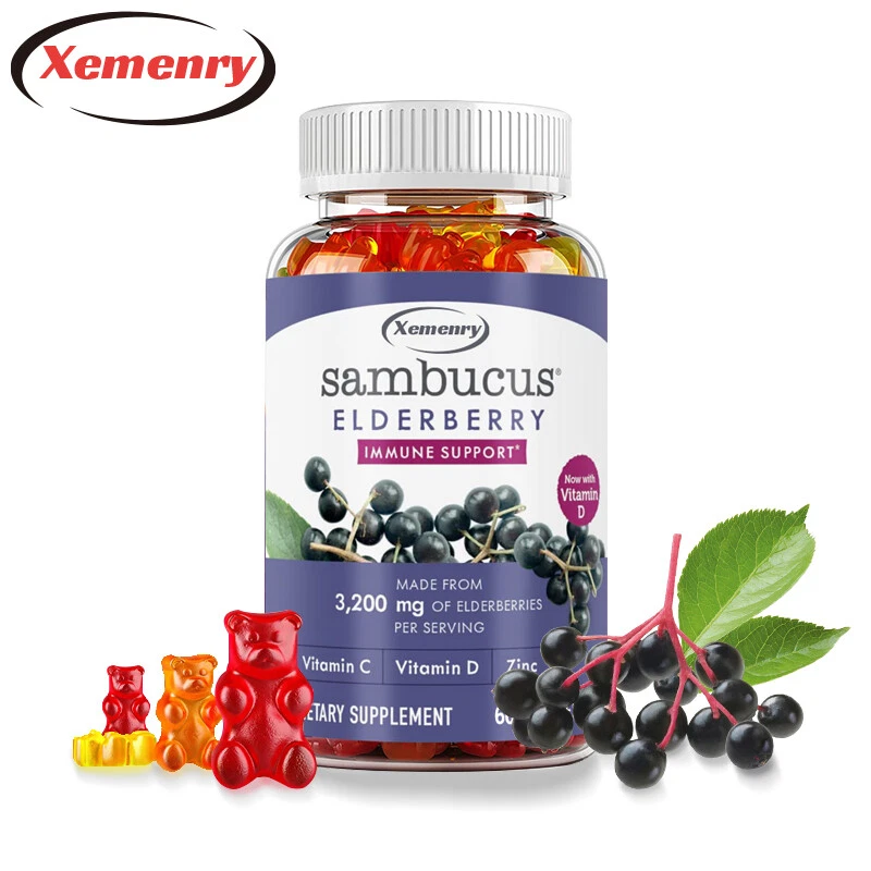 Sambucus Elderberry 3,200mg - Immune System Booster - with Black Elderberries
