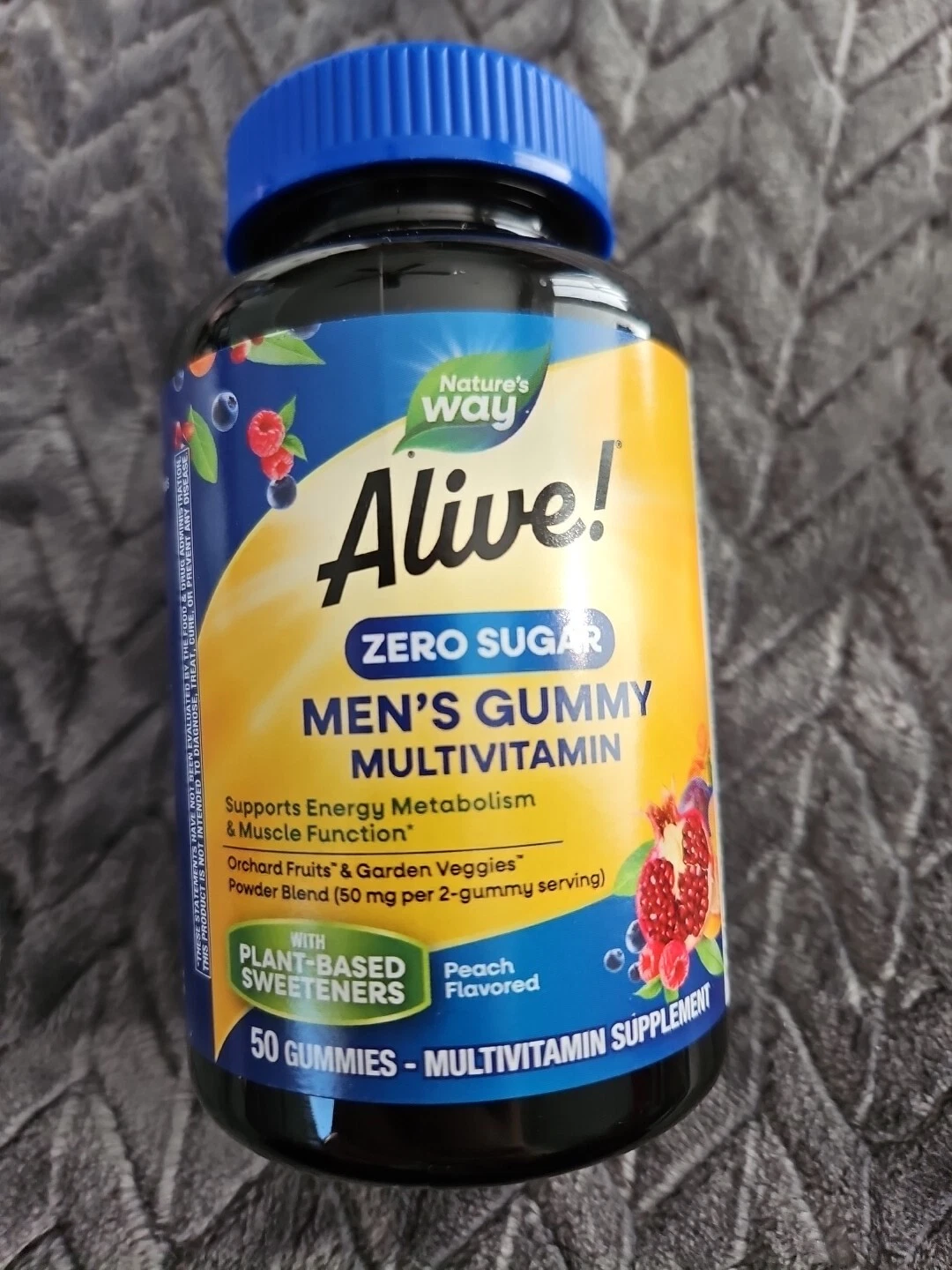Zero Sugar Nature's Way Alive! Men's Gummy Multivitamin Gummies SEALED 8/2025