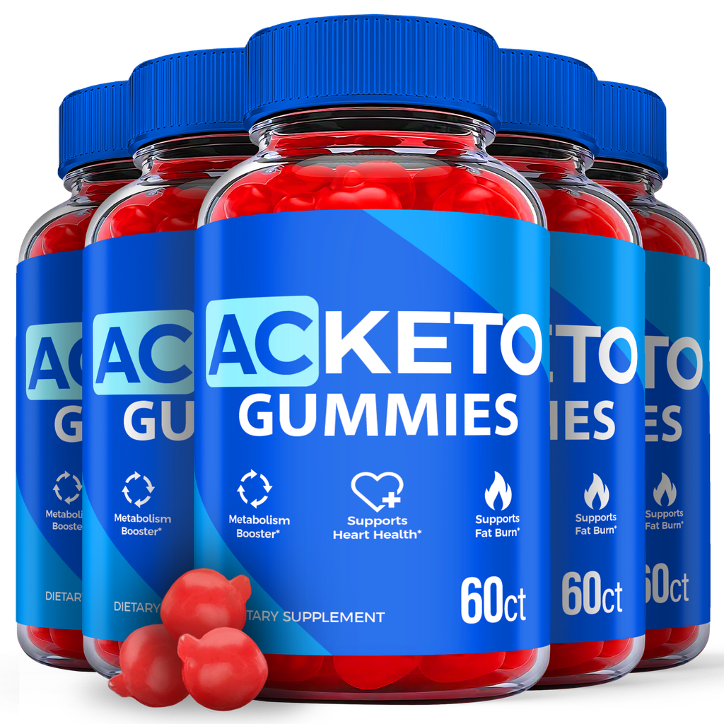 AC Keto Gummies - AC Keto ACV Gummies For Weight Loss, Vegan (5 Pack)