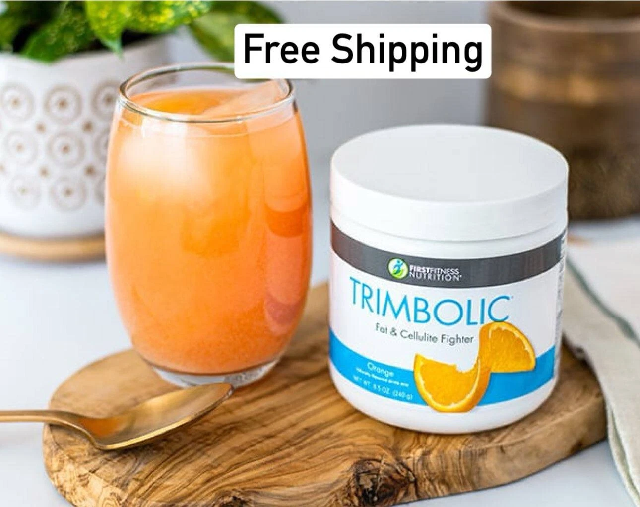 Firstfitness Trimbolic 30 servings Orange flavor-Authentic-Free Shipping!