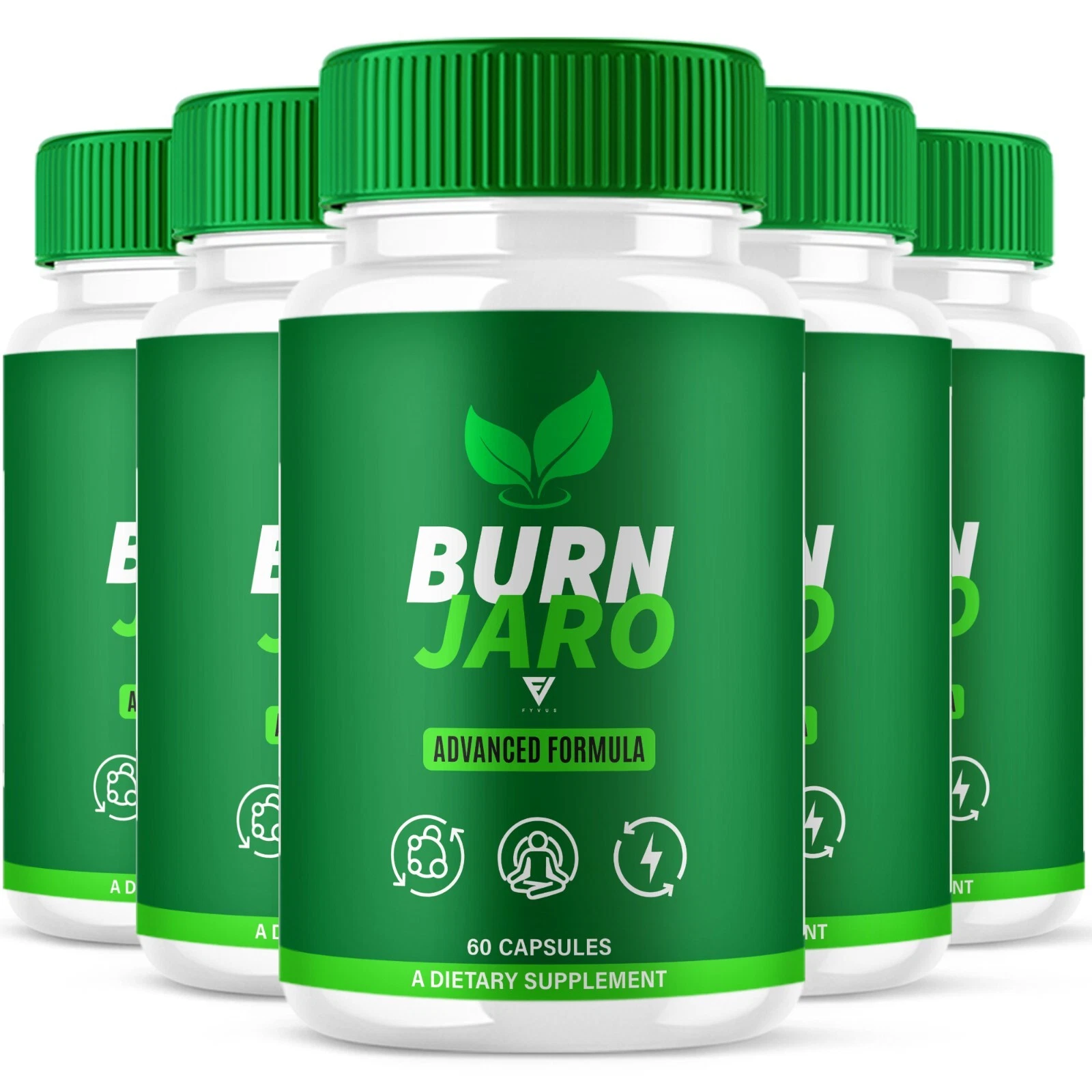 (5 Pack) Burn Jaro Weight Management Supplement BurnJaro Capsules (300 Capsules)