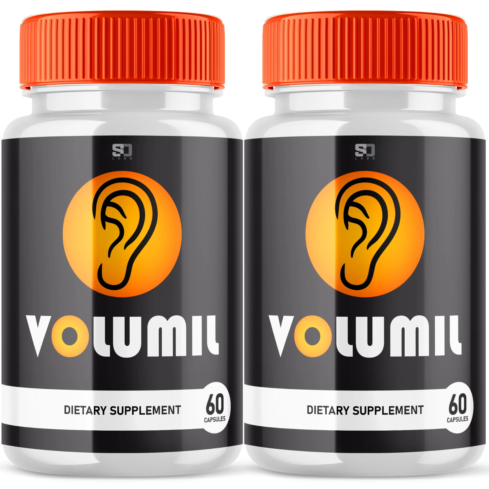 (2 Pack) Volumil, Volumil Tinnitus Supplement for Ringing Ears (120 Capsules)