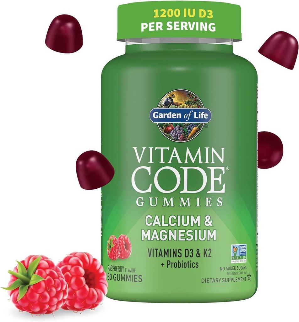 Calcium Magnesium Gummies with D3 and K2, Supports Bone Health and Bone Strength