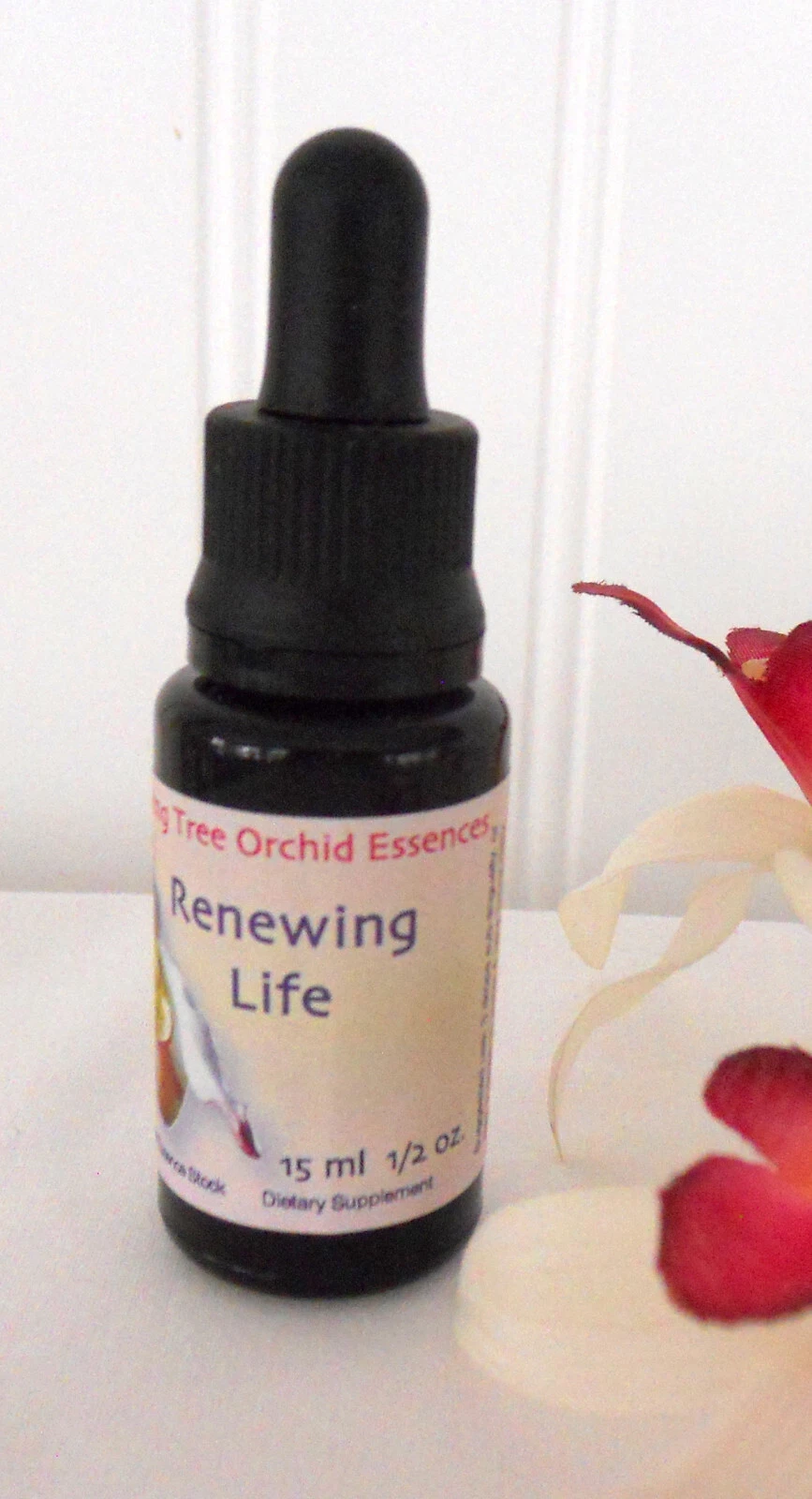 Living Tree Orchid Essences RENEWING LIFE 15 ml 1/2 oz Acts on Chakras