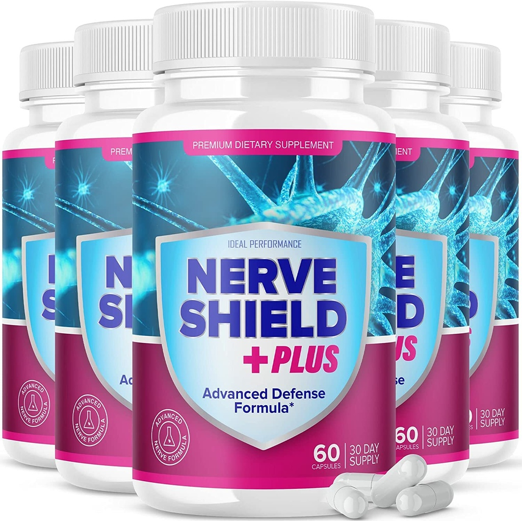 Nerve Shield Plus Pills Original Supplement Advanced Nerve Formula 300 Cap 5Pack