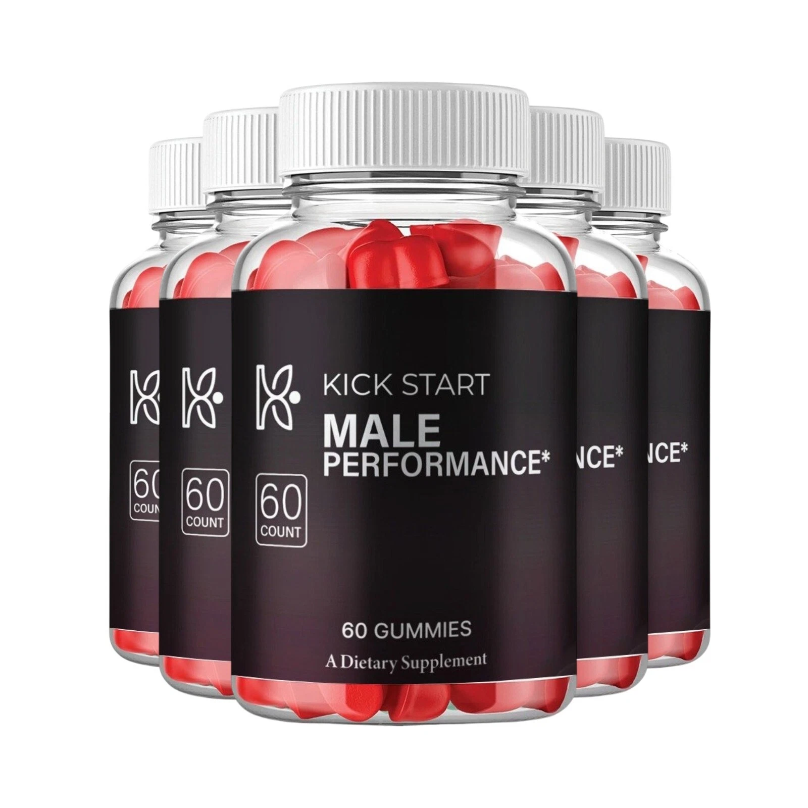 5-Pack Kick Start Gummies for Men – KickStart Performance Gummies - 300 Gummies