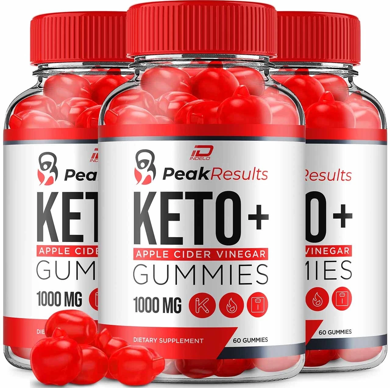 (3 Pack) Peak Results Keto ACV Gummies Supplement – PeakResults 1000MG