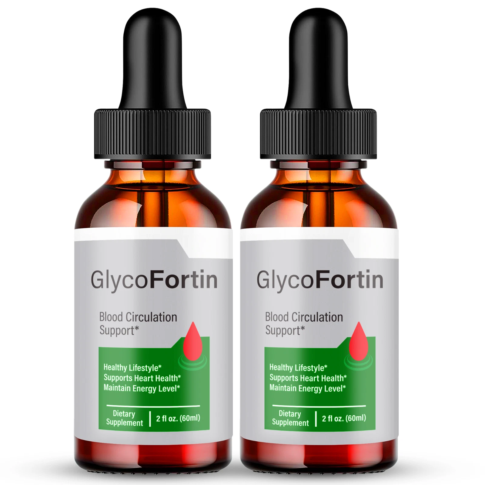 (2 Pack) GlycoFortin, Glyco Fortin Drops for Blood Sugar & Pressure Support