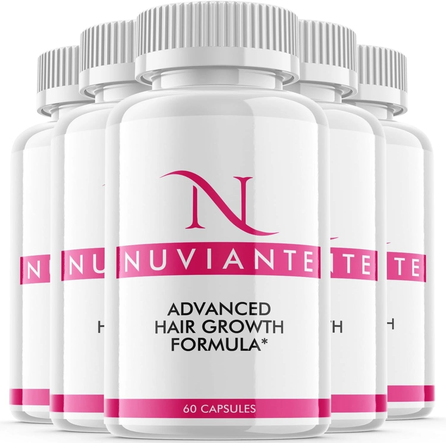 5 Pack - Nuviante Hair Supplement Pills, Support Healthy Hair Growth (300 Pills)