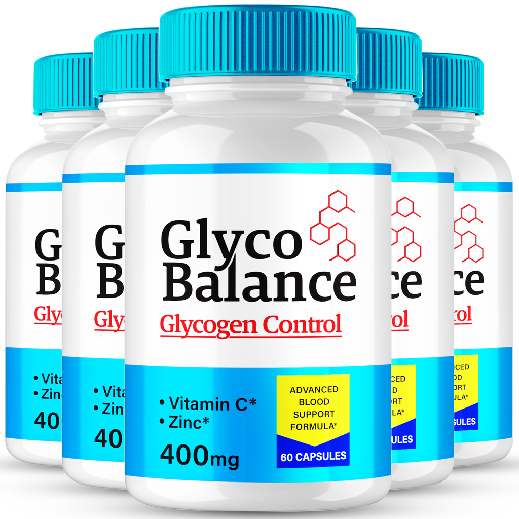 (5 Pack) Glyco Balance Glycogen Control Pills for Blood Pressure + Sugar Support