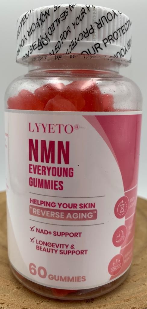 Lyyeto Everyoung Gummies Anti Aging NAD Longevity Support 60 Gummies