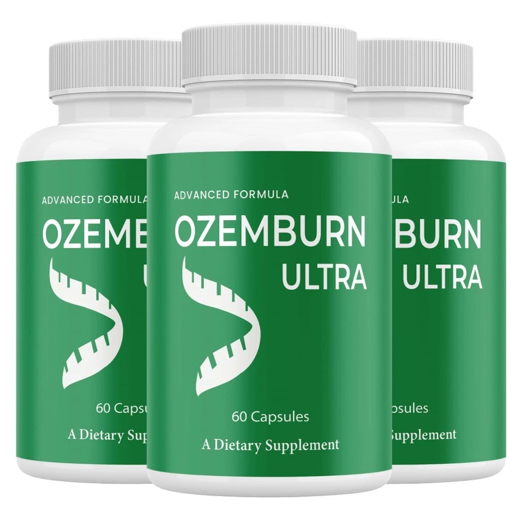 (3 Pack) OzemBurn Max Weight Loss Pills, OzemBurn Max Advanced Support Formula