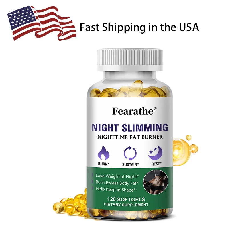 Night Time Fat Burner Supplement - Weight Loss,Appetite 120 Capsules - US
